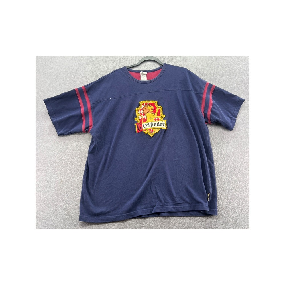 Warner Bros Harry Potter Gryffindor Shirt 3X Crest Navy Blue Maroon
